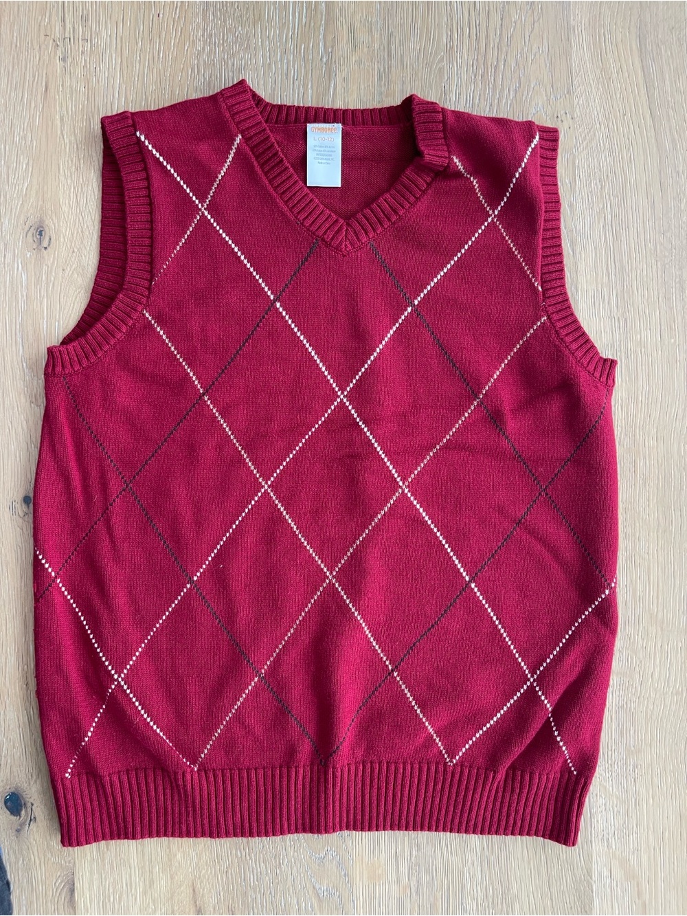 Gymboree Red Argyle Sweater Vest